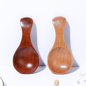 Cuillères doseuses miniatures en bois personnalisées, modernes, à manche court, écologiques, jetables pour café, miel, thé - Product Image 3