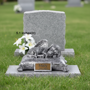 Statue commémorative pour animaux de compagnie en résine gravée pour chiens |   Urne funéraire à motif animal pour la fête de Thanksgiving |   Conservez les moments chaleureux de votre <span class=keywords><strong>chien</strong></span> près de votre cœur - Product Image 1