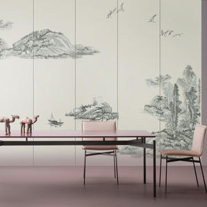 خلفية تلفزيون حديثة للمنزل والفندق بتصميم قابل للتخصيص ومطّرز مقاوم للرطوبة وغرفة المعيشة - Product Image 1