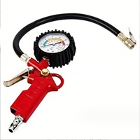 Manomètre numérique de pression des pneus avec gonfleur pour voiture, camion, vélo - Plage 0-220 Psi, cadran de 60 mm