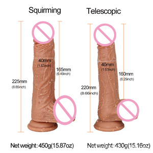 Commercio all'ingrosso Silicone pelle per adulti giocattoli sessuali pene spesse Dildo vibratore vaginale o anale Strap-On imbracatura per le donne - Product Image 4