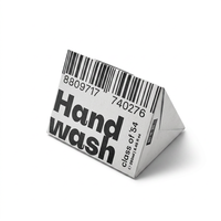 Boîte triangulaire blanche pour accessoires de mode, emballage cadeau, événements promotionnels, emballage de vente au détail, papier recyclé enduit