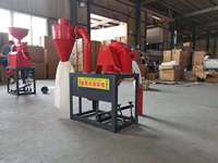 Moulin à farine de blé 350kg/heure Machine d'alimentation de poulet Moulin à marteaux Grain Maïs Poudre Broyeur HJ-GC300