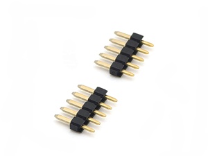 ขั้วต่อส่วนหัวของหมุดทองเหลืองขนาด2.54มม. หมุดไนล่อนแบบแถวเดียวตรง H2.5mm SQ0.64mm 1*5P - Product Image 6