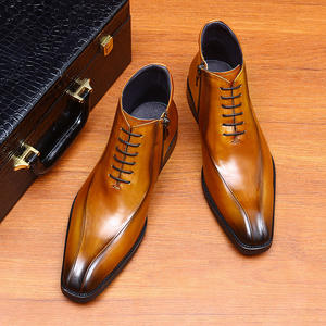 Nouvelles Bottes Classiques de Designer pour Hommes en Cuir Véritable Automne Hiver 2025 – Confortables, Imperméables, Antidérapantes, à Enfiler, pour le Travail - Product Image 2