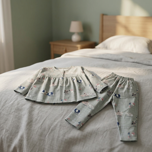 Conjunto de Pijama de Algodón Suave Estampado para Niñas - Product Image 4