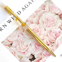 Fleur sèche DIY objet flottant stylo à bille eau huile stylo cadeau publicité diamant métal stylo à bille
