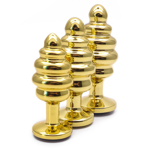 Mejor venta de sexo juguete de metal de oro rosca tapón <span class=keywords><strong>anal</strong></span> - Product Image 5