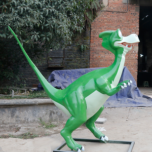 Dinosaure en fibre de verre de statues de jardin de décoration grandeur nature de parc de <span class=keywords><strong>dino</strong></span> - Product Image 2