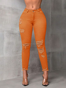 2026 Fashion and Comfortable Multi <strong>Functional</strong> Ripple Jeans Women's High Waist Tight Cowboy Pants - Product Image 2