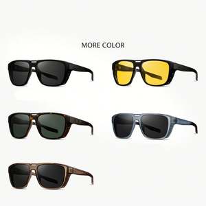 Lunettes de soleil polarisées carrées UV400 pour hommes et femmes, personnalisables avec logo, pour sports de plein air et conduite de nuit, collection 2025 - Product Image 5