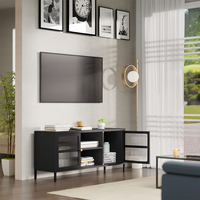 Vente en gros Meuble TV moderne Vitrine Buffet en métal Support de table TV personnalisé avec espace de rangement pour le salon