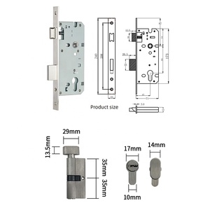 Xinjj K4585 Chống Trộm Cửa Xi Lanh Khóa Set Kẽm Mạ Kết Thúc <span class=keywords><strong>Key</strong></span> Mở Khóa Dễ Dàng Cài Đặt Khác Nhau Xi Lanh Kích Thước (70Mm) - Product Image 5