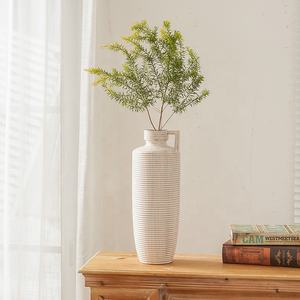 EAGLEGIFTS <span class=keywords><strong>Vase</strong></span> long en terre cuite en marbre Jarrones Decoracion Grandes Home Decoration <span class=keywords><strong>Grand</strong></span> <span class=keywords><strong>Vase</strong></span> à fleurs pour le salon - Product Image 2