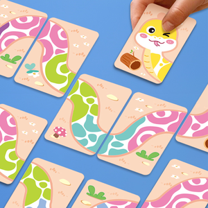 Nouveaux enfants serpent chaîne Puzzle mémoire pensée carte jeu de société couleur Cognition Puzzle jeu main-oeil réaction <span class=keywords><strong>exercice</strong></span> jouet - Product Image 1