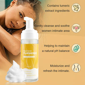 स्त्री-अंतरंग योनि स्नान सभी प्राकृतिक ph संतुलन योनी धोने को सुलाने हल्दी फोम वॉश - Product Image 5