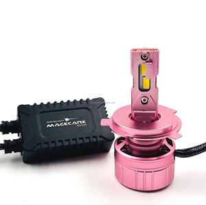 Magicare N2 Rose Couleur 200 Watts <span class=keywords><strong>H7</strong></span> Led Phare <span class=keywords><strong>Ampoule</strong></span> pour Voiture H4 <span class=keywords><strong>H1</strong></span> 9005 9006 880 IP67 Étanche Haut de Gamme Auto Système d'Éclairage - Product Image 2