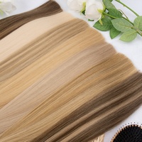 Prix de Gros Extensions de Cheveux Double Drawn Remy Européens de Qualité Supérieure avec Tissage Invisible Effet Papillon Xo Hole