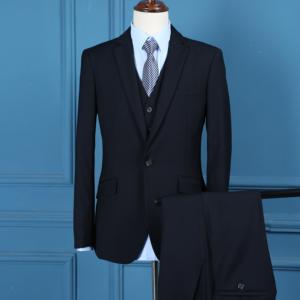 Costumes d'Affaires Formels 2 Pièces et <span class=keywords><strong>3</strong></span> Pièces pour <span class=keywords><strong>Homme</strong></span>, Coupe Ajustée, Costume de Mariage Noir, <span class=keywords><strong>Veste</strong></span> et Blazer - Product Image 5