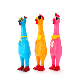 Giocattoli per Cani in <span class=keywords><strong>PVC</strong></span> Morbido a Forma di Pollo con Occhiali, Design alla Moda, Produzione Cinese - Product Image 3