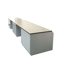 Banc de travail de laboratoire en acier de haute qualité, table latérale de laboratoire avec panneau perforé