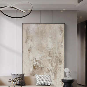 Cuadro Decorativo <span class=keywords><strong>de</strong></span> Lujo para el Hogar, Arte Abstracto con Textura en Tonos Tierra, <span class=keywords><strong>Pintura</strong></span> al Óleo Pintada a Mano sobre Lienzo, Cuadro Moderno Grande para - Product Image 4