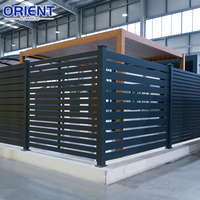 Panneaux de clôture en aluminium de style européen, design treillis, écologiques, anti-rongeurs, finition thermolaquée