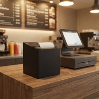 Imprimante thermique de reçus POS 80 mm, sans fil, Bluetooth, USB, LAN, WIFI en option, 203 dpi, alarme sonore et lumineuse, notifications de commandes