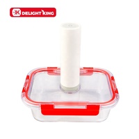 Boîte alimentaire en verre avec logo personnalisé, boîte de conservation sous vide en verre pour cuisine, boîte à lunch en verre avec couvercle sous vide