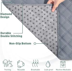 Indoor Wieder verwendbare <span class=keywords><strong>Dog</strong></span> Pee Pad Training Wasch bare wasserdichte saugfähige Boden matte mit rutsch festen Leck matten - Product Image 3