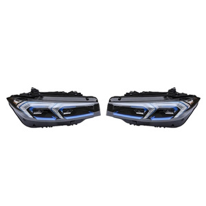 Conjunto de Faros Delanteros para BMW Serie 3 G20 G28, Kit de Reequipamiento LED Matrix Laser Blue Eyebrow - Product Image 4