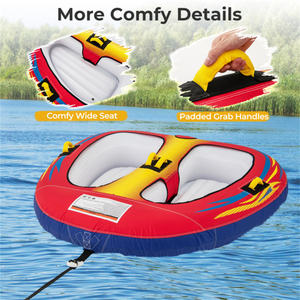 <b>Inflatable</b> <b>Water</b> Tube <b>for</b> Boating Towable with Drainage - Product Image 5