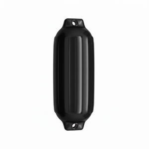 กันชนเรือสีดำ ขนาด 27x85 มม. แพ็ค 4 ชิ้น พร้อมบานพับโลหะผสมและเหล็กทนรังสียูวี 3 มม. พร้อมสายยาง - Product Image 1