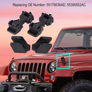 Verrous de capot Jeep Wrangler TJ 55176636AD 68038118AA 55176427 pour la sécurité du capot, accessoire automobile - Product Image 4