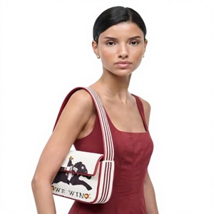 Bolso de Hombro Bordado con Cuentas, Bolso Cruzado de Algodón con Diseño Personalizado, para Uso Diario y Fiestas - Product Image 1