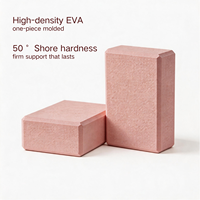 Bloc de yoga en mousse EVA haute densité 230x150x75mm 280g, brique en mousse antidérapante à bords biseautés, accessoires de fitness Pilates, fournisseur en gros