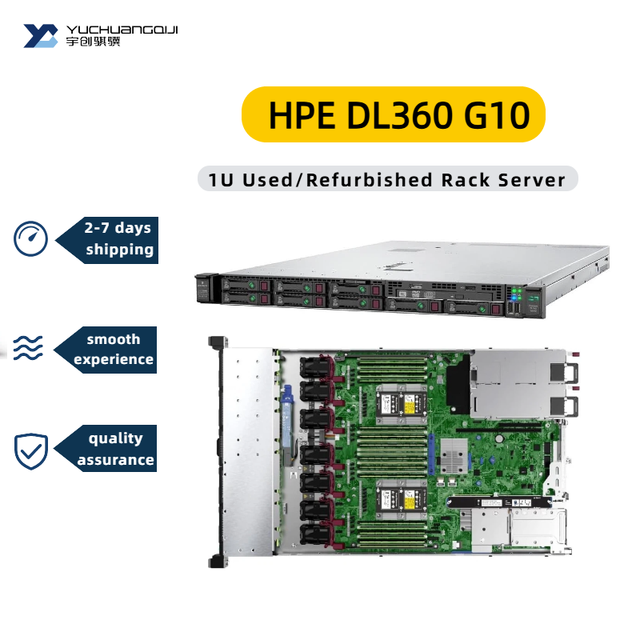 Used with Good Condition HPE Proliant Server DL360 G10 Data Center Intel Xeon Scalable 1U Used Rack Server