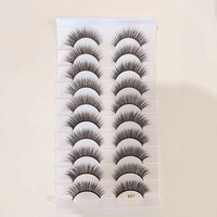 10 paires de faux cils 3D en vison, longs et naturels, faits à la main, extensions de cils pour maquillage, vente en gros