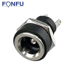 DC022B Dc Stopcontact Socket 5.5*2.1Mm Vrouwelijke Dc Jack Socket Connector 2 Pin Lassen Soort Draad