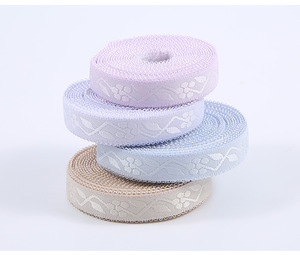 Nhà máy sản xuất giá 1.5cm Trắng/Hồng/Xanh Nylon ràng buộc Jacquard vai đàn hồi dây đeo áo ngực - Product Image 1