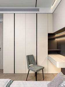 <span class=keywords><strong>Armario</strong></span> de Dormitorio Moderno Francés JINGSHUN, <span class=keywords><strong>Puertas</strong></span> Corredizas de Madera Maciza, Estante Ajustable, Ecológico, Gran Capacidad, Personalización Completa - Product Image 6