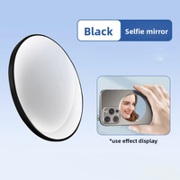 Cermin Selfie Cembung Magnetik - Paduan Aluminium & Plastik, Aksesori Kamera Pintar, Kompatibel dengan iPhone 16 & Ponsel Android