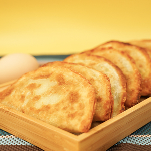 Bánh bao trứng hành lá chiên giòn đông lạnh làm từ bột mì Jinyi & bánh kếp - Món ăn nhanh tiện lợi, đồ ăn vặt truyền thống, có thể hâm nóng trong lò vi sóng - Product Image 1