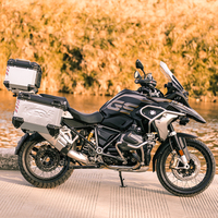 Top Case et Valise Latérale en Alliage d'Aluminium Compatibles avec R1200GS/R1250GS pour Rangement et Transport de Bagages sur Moto
