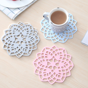 Modern Plastic Coaster Set Heat Resistant Table Pad For Tea Cup Dish Protection Reusable Home Kitchen Use - Product Image 1