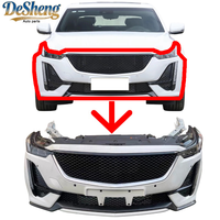 Vente directe d'usine : Kit de pare-chocs avant pour Cadillac CT5, pare-chocs de voiture, phares LED, calandre, radiateur, ailes, matériaux de haute qualité.