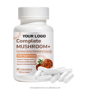 Cápsulas de Complejo de Hongos 14 en 1 con Certificación GMP y Melena de León para la Armonía Interna y <span class=keywords><strong>el</strong></span> Apoyo al Equilibrio Sistémico en Mujeres - Product Image 1