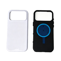 Nouvelle coque de téléphone magnétique 2 en 1 avec revêtement par sublimation, finition brillante et mate, haute qualité PC+TPU, anti-chute, coque robuste magnétique 2 en 1