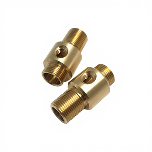 Adaptateur de fluide fileté à double extrémité en laiton, usinage CNC pour l'usinage, le perçage, le brochage pour l'usinage de précision - Product Image 2