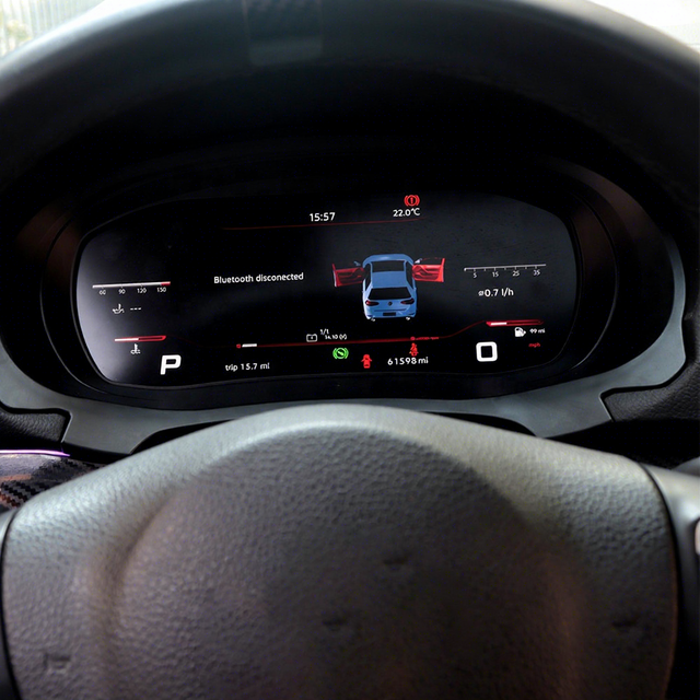 Car Digital Cluster Virtual Cockpit for Volkswagen VW Golf 6 2008+Dashboard HeadUnit Entertainment Instrument Speed Meter Screen
